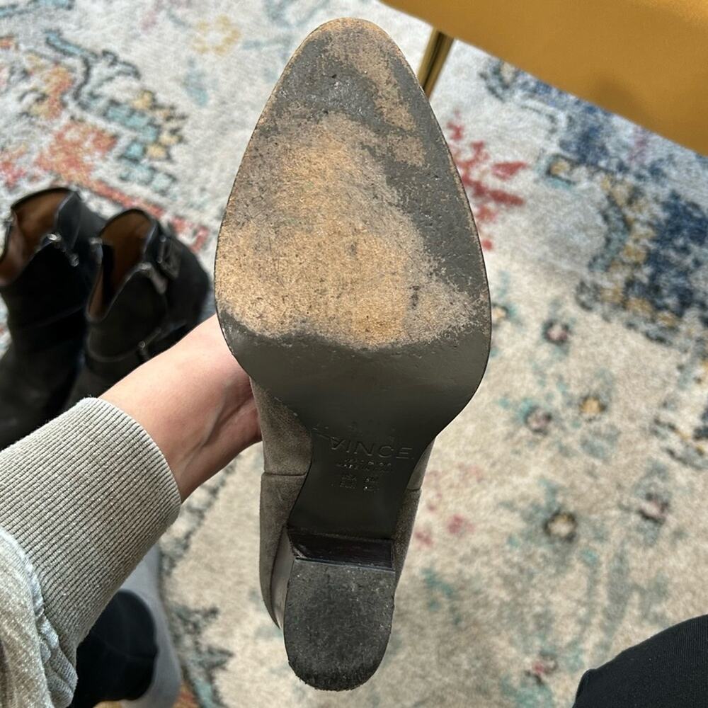 Vince ervying grey suede ankel boots womens size 6 - Picture 8 of 10
